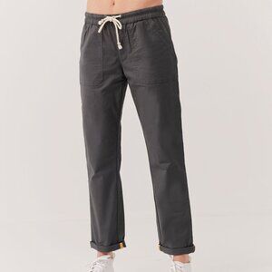 NWOT Pact Woven Twill Roll Up Pant, Storm Gray - Size M